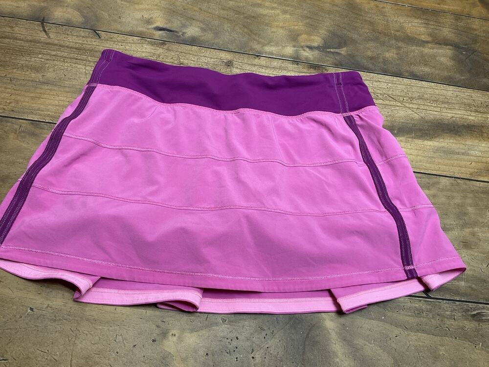 Lululemon Size 8 Pace Rival Skirt Paradise Pink Regal Plum Hot Pink Purple